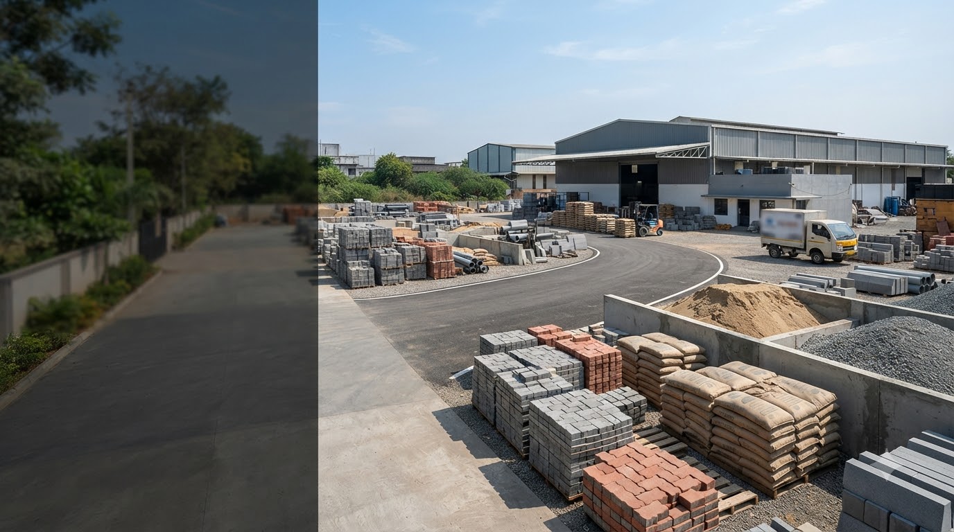 Construction materials and paving products supplied by Mishra Traders in Lakhimpur Kheri
