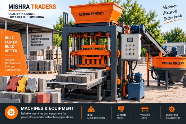 Paver and construction machines supplied by Mishra Traders